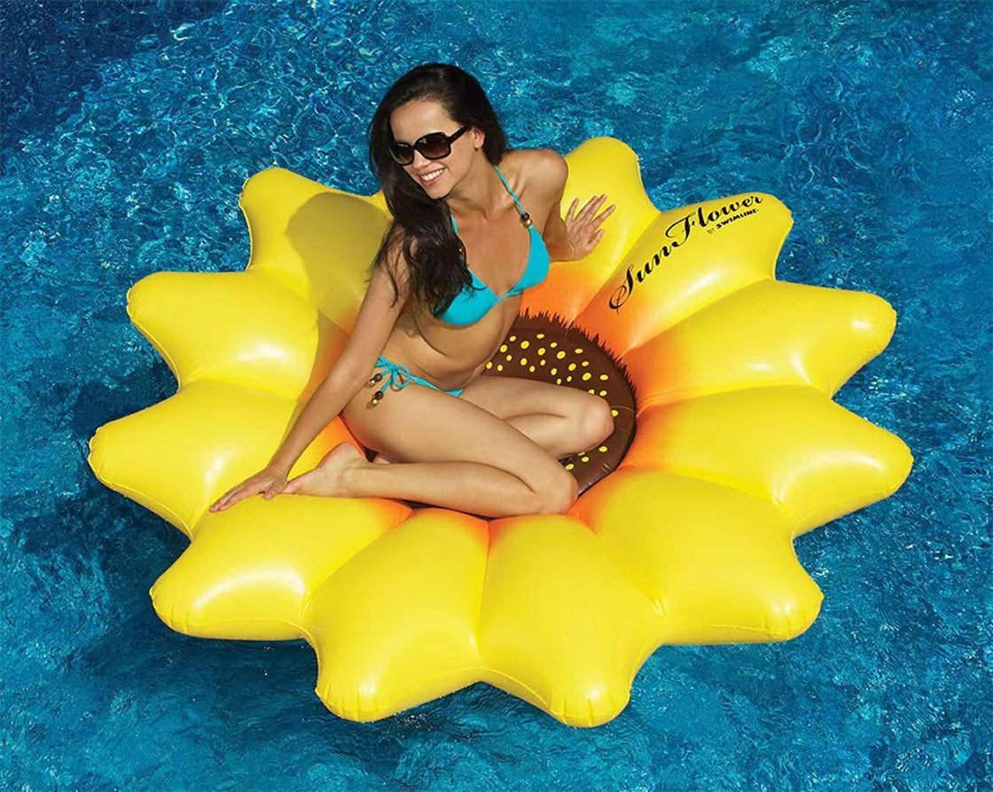 Comfortable Sunflower Pool Float