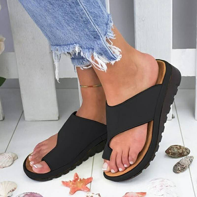 European And American Flat Toe Casual Women's Beach Sandals