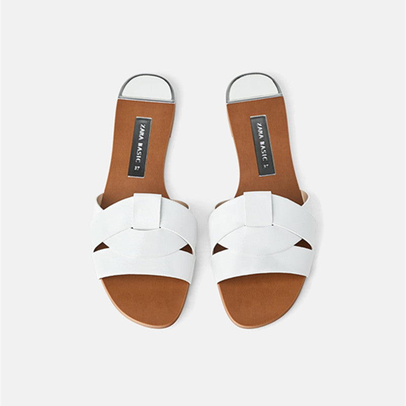 Flat Sandals And Slippers Summer Simple Beach Sandals For Outer Wear