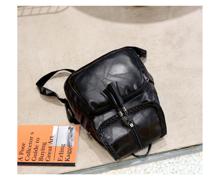 Women's PU Leather Backpack - Student Backpack