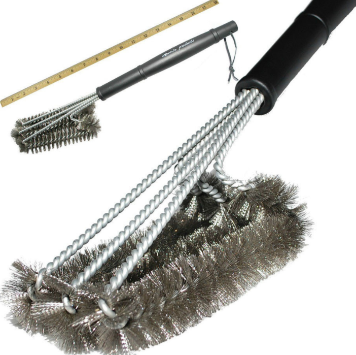 Cleaning brush for BBQ grill