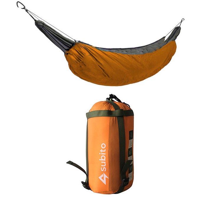 Insulated Cotton Hammock with Warm Cover for Comfortable Outdoor Sleeping and Relaxation