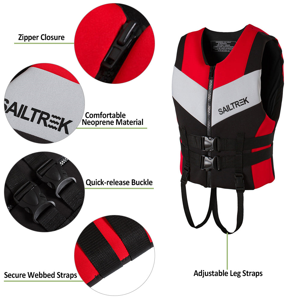 Thickened Buoyancy Life Vest for Professional Swimming and Boating