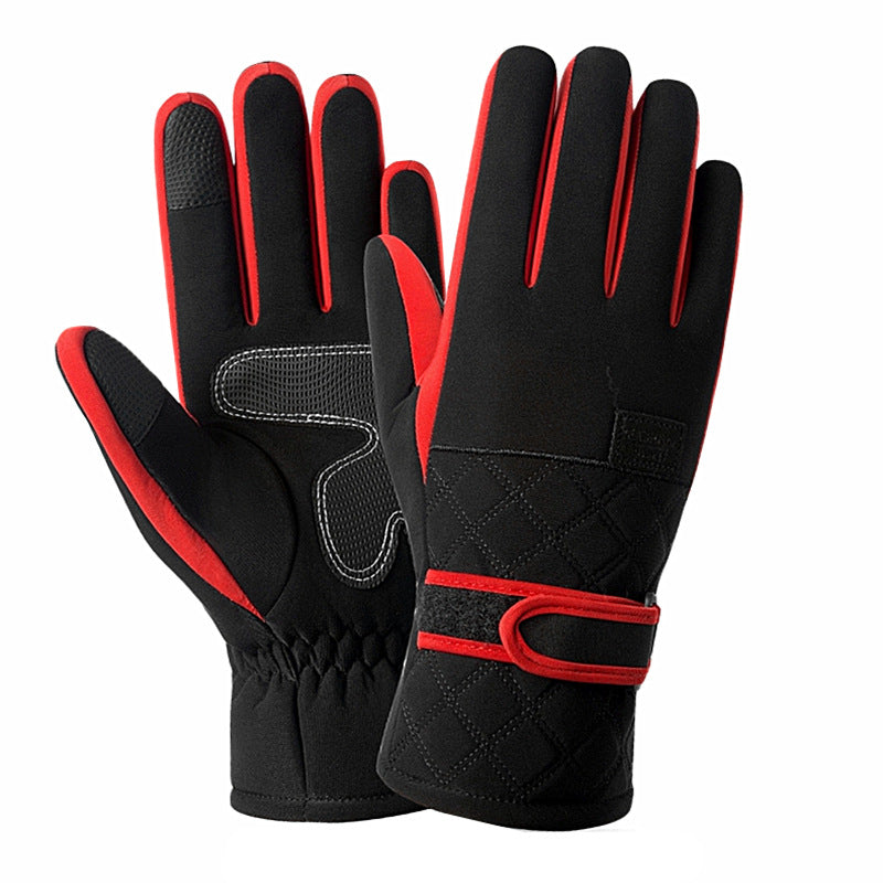 Warm and Comfortable Down Cotton Ski Gloves for Cold Weather