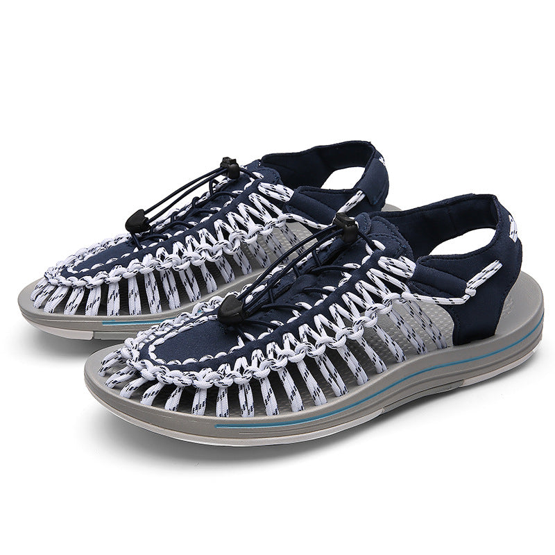 Men's beach shoes woven sandals