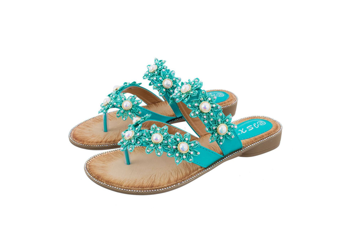 Point drilling women's sandals beach shoes