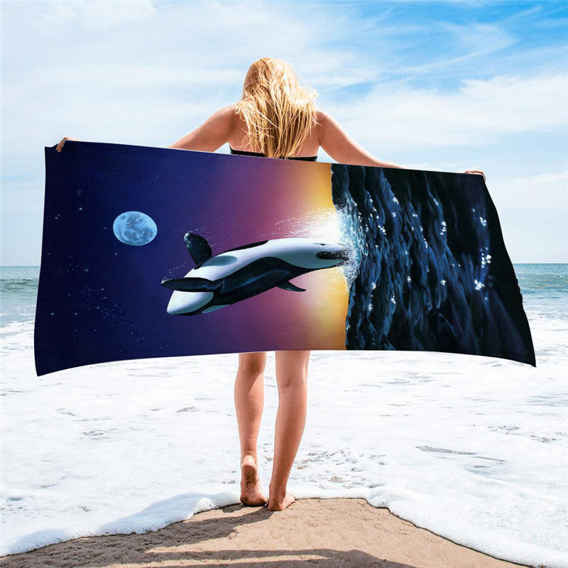 Sunset Square Beach Towel