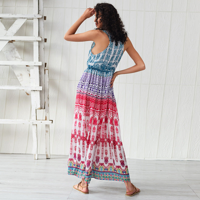 Bohemian Swing Long Beach Dress