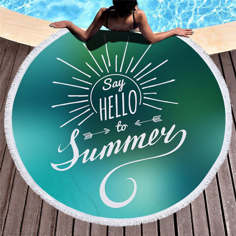 Printed Microfiber Beach Towel -Stay Dry