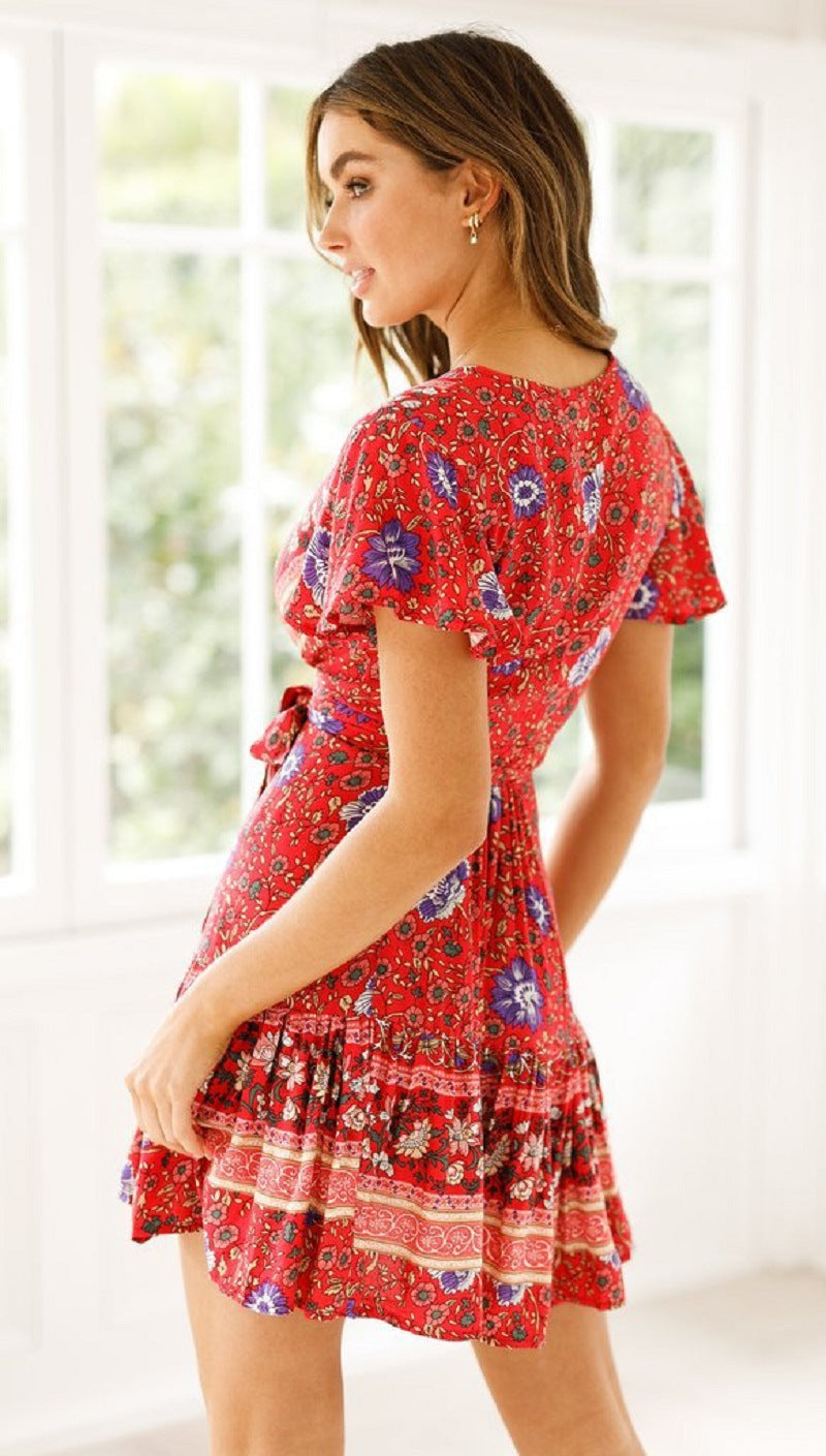 Mia Floral Holiday Beach Dress