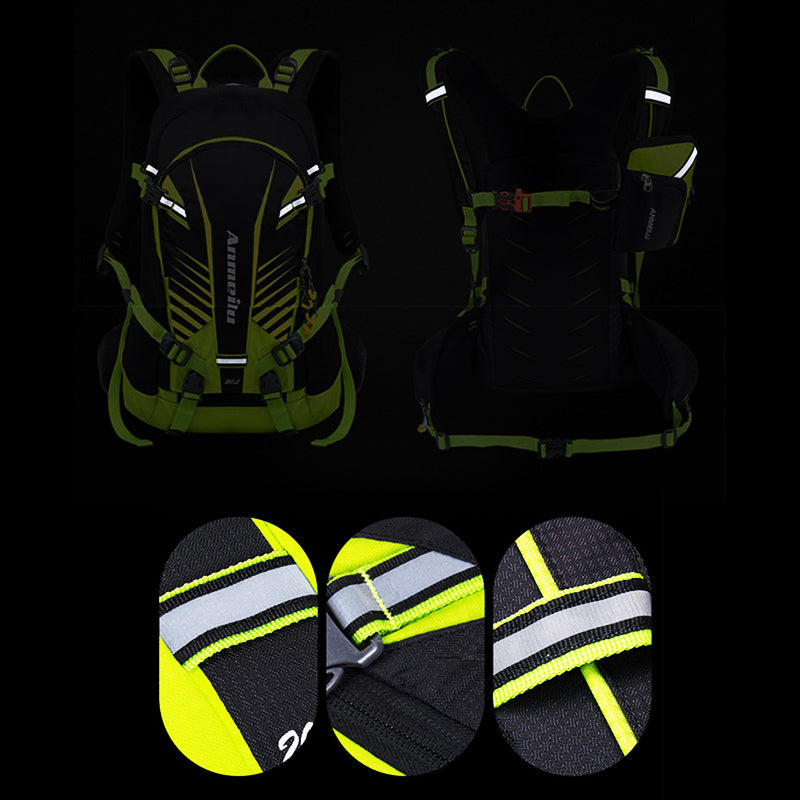 Our backpack is also designed with safety in mind. With reflective details, you'll be more visible to motorists and other cyclists while riding in low-light conditions, increasing your overall safety.