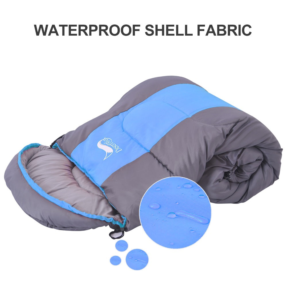 Stay dry and comfortable on your next camping trip with our waterproof sleeping bag.