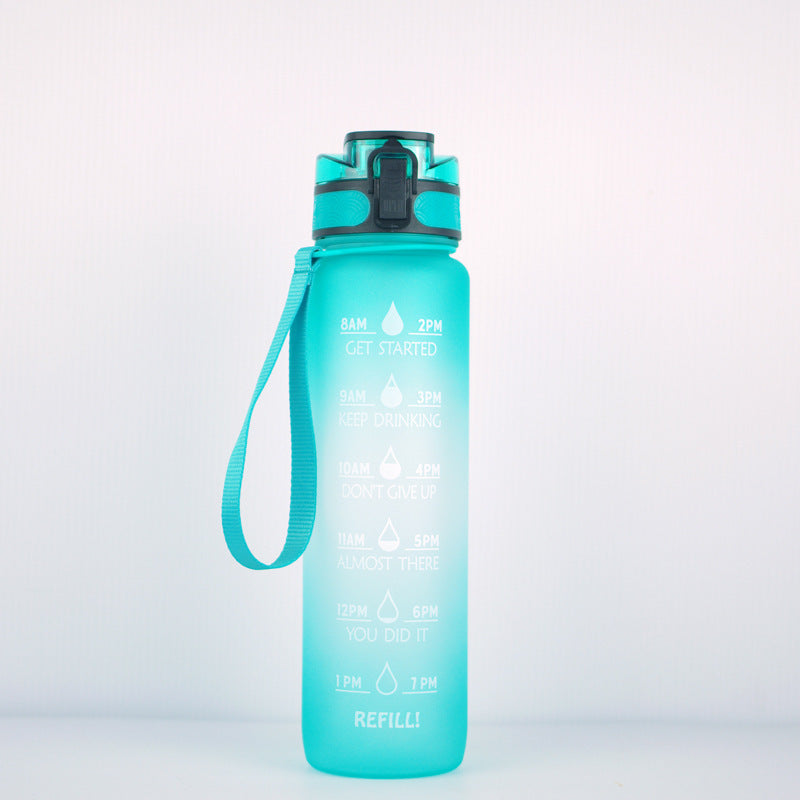  Transparent Flask Water Bottle with Kawaii Design and Infuser Feature