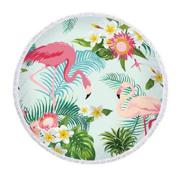 Flamingo Round Bath Towel for a Unique Style Statement