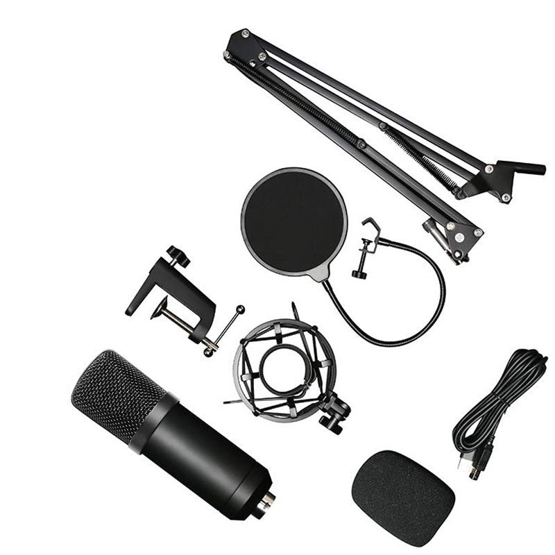  Microphone Set - Condenser, Dynamic, and Ribbon Mics with Stands and Accessories