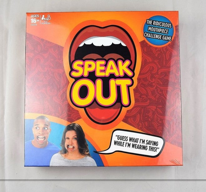 Speak Out Chess Board Set Mouth Opener Games Prop