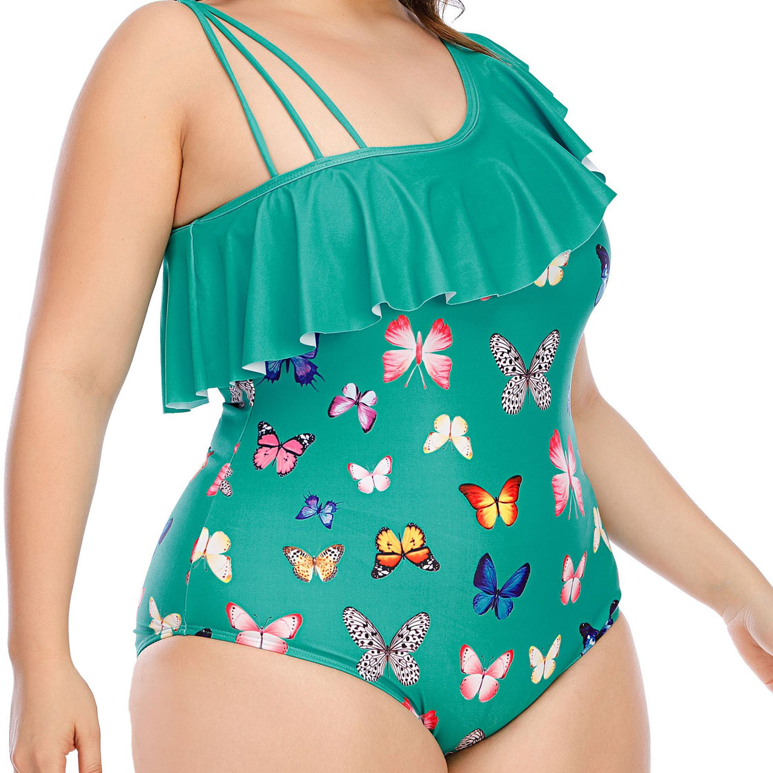 One-Piece Sexy Fat Lady Plus Size Swimsuit