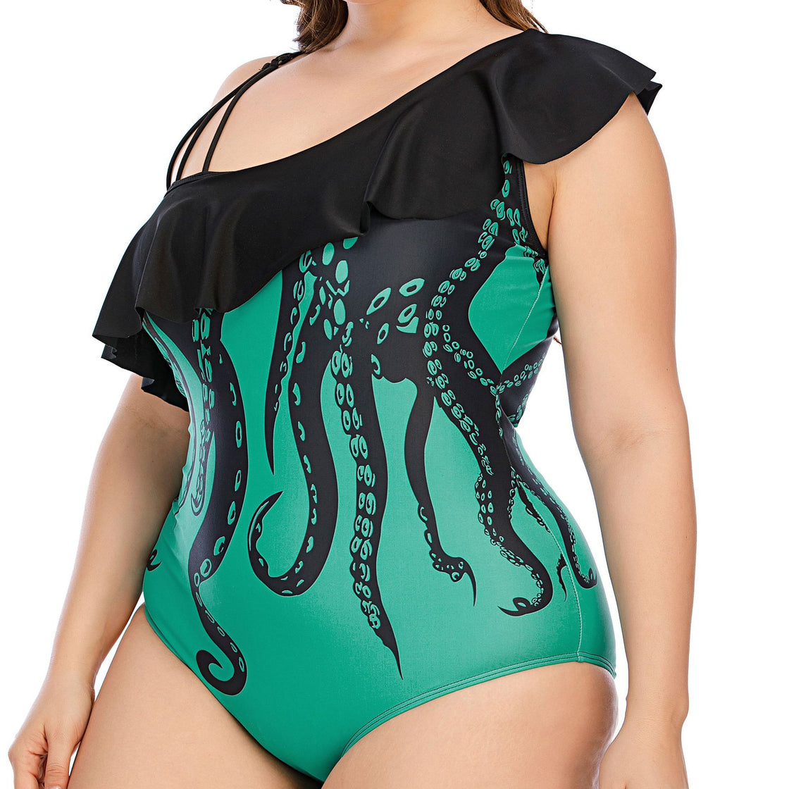 One-Piece Sexy Fat Lady Plus Size Swimsuit