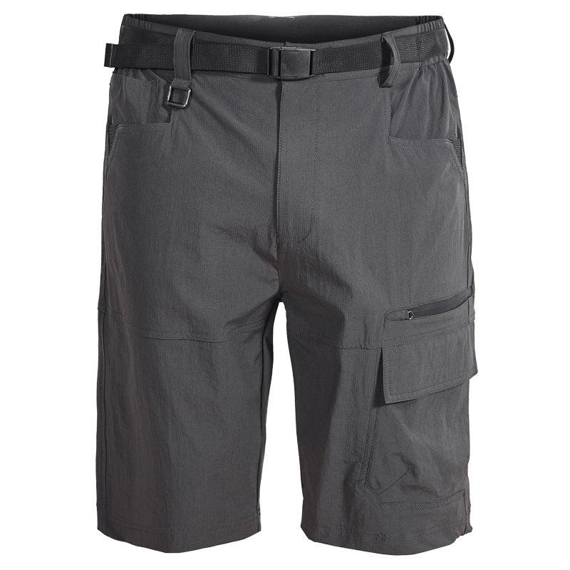 Summer Men's Outdoor Hiking Multi Pocket Quick Drying Shorts