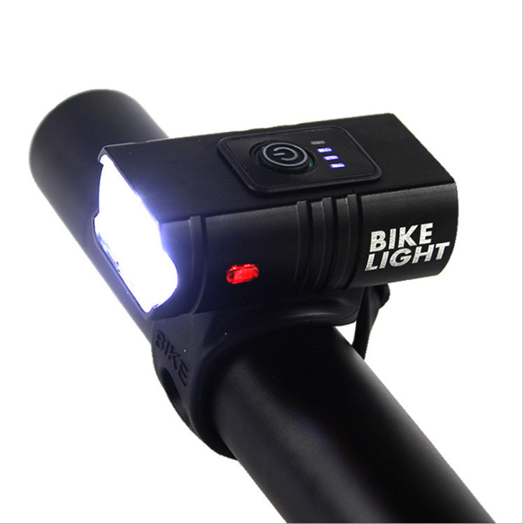 Bicycle Headlight with Electric Display and Red Light Warning