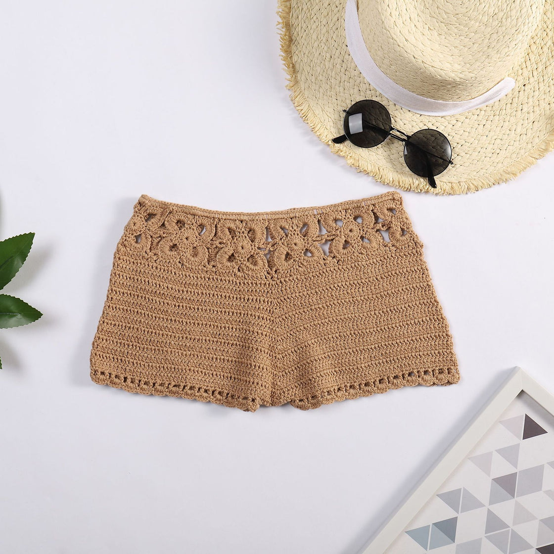 Hollow Hand-woven Beach Swimming Shorts