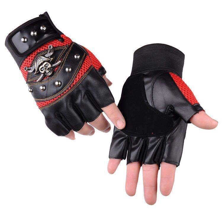 Hip hop Break Dancing Sport Riding Skull Gloves