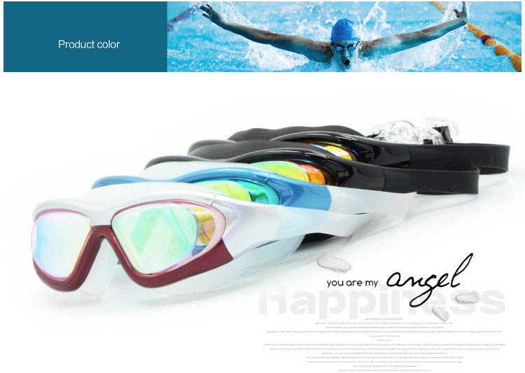 Unisex Large Frame Glasses for Swimming