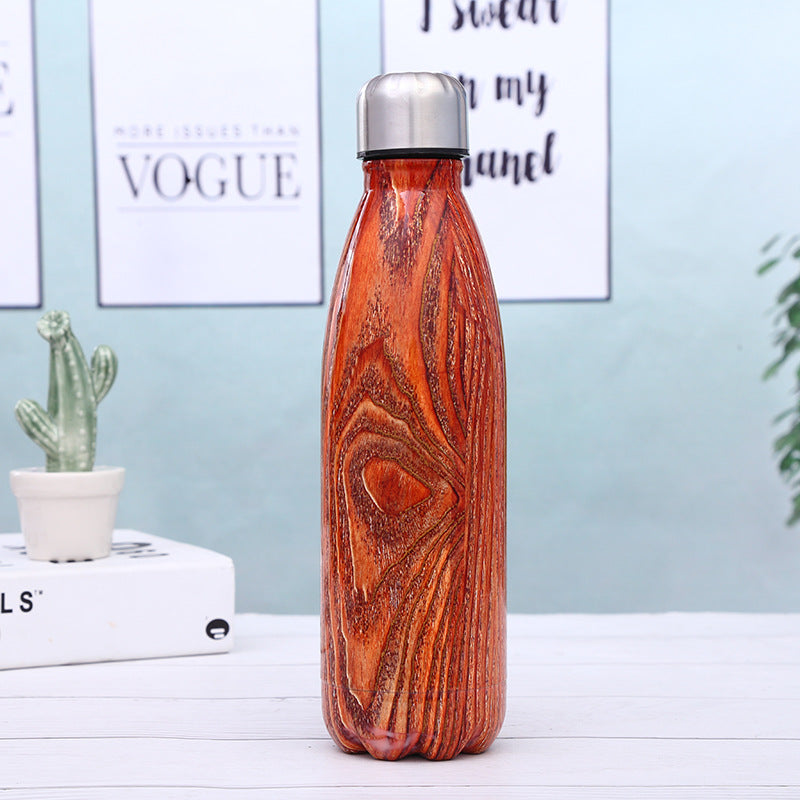 Stainless Steel Vacuum Flask with Unique Coke Bottle Design