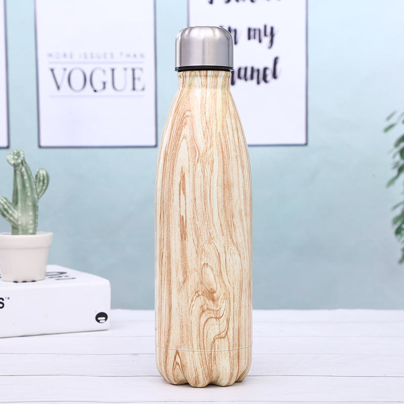 Stainless Steel Vacuum Flask with Unique Coke Bottle Design