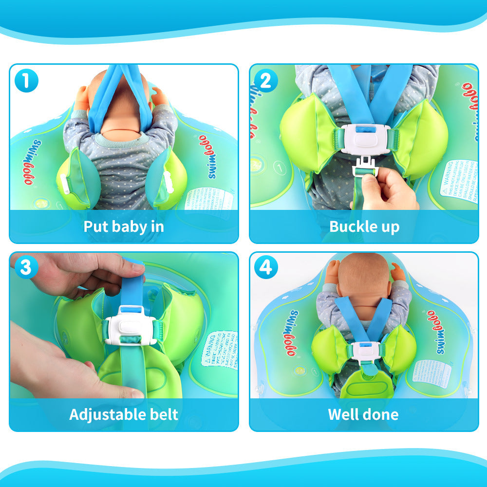 Inflatable baby pool ring