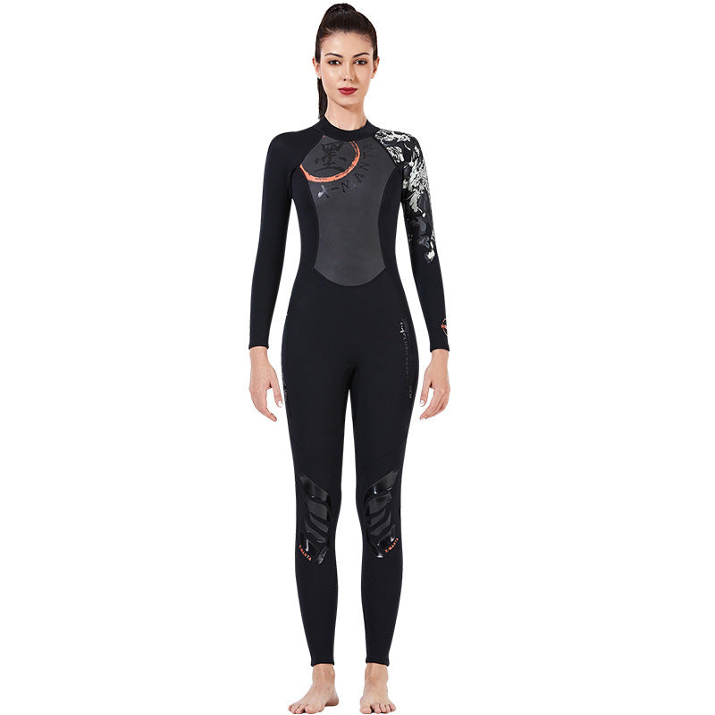 Long-Sleeved Warm Snorkeling Surfing Sunscreen Jellyfish Suit