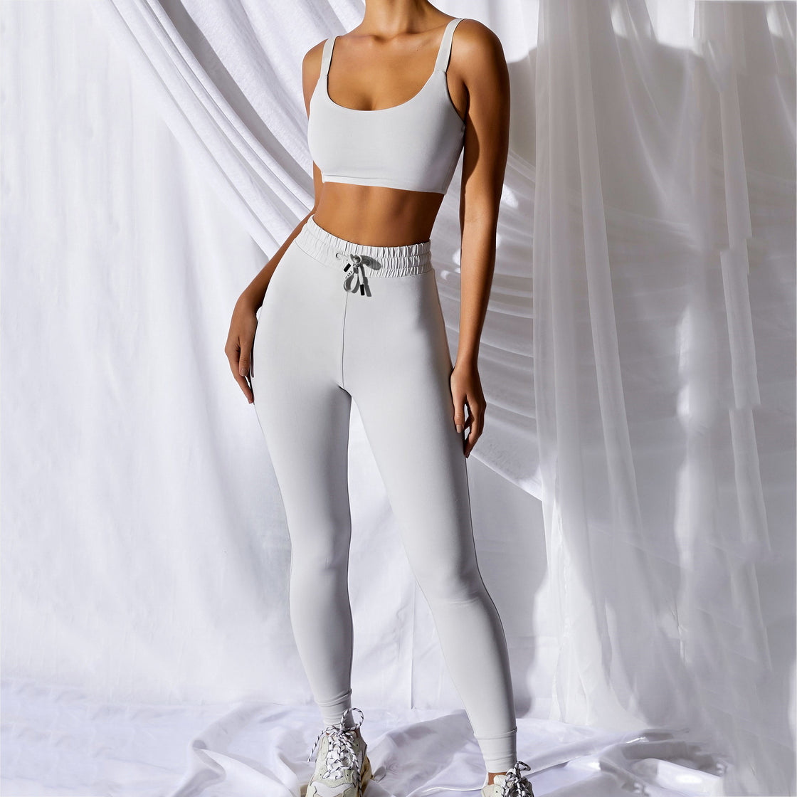 Tanks and Pants Set Women Sport Tracksuit Crop Top Leggings