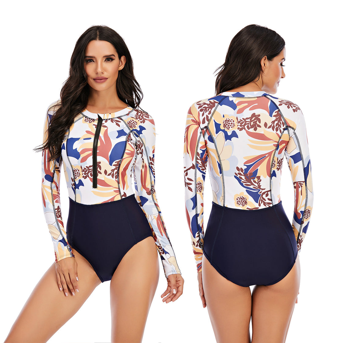 One-Piece Long-Sleeved Surfing Suit 