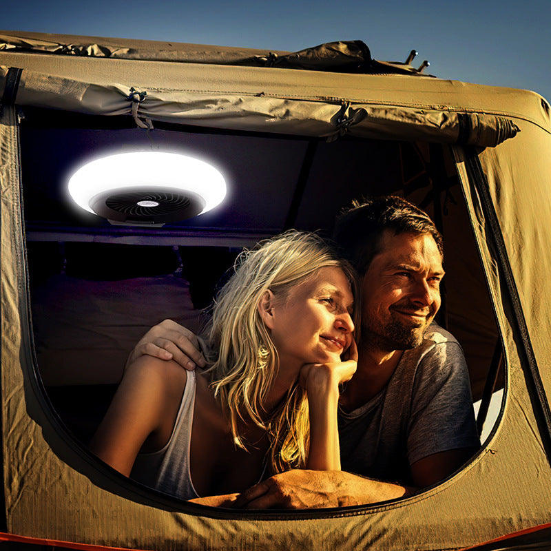 Camping fan light