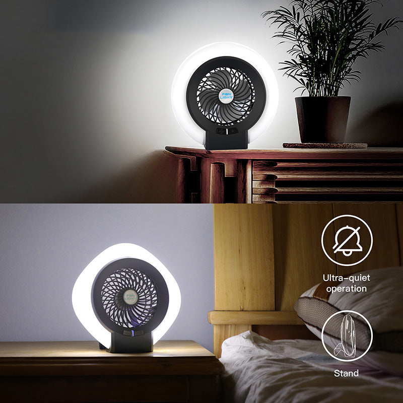 Silent Desk fan with LED light