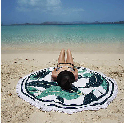 Non-Slip Microfiber Beach Towel Shawl 