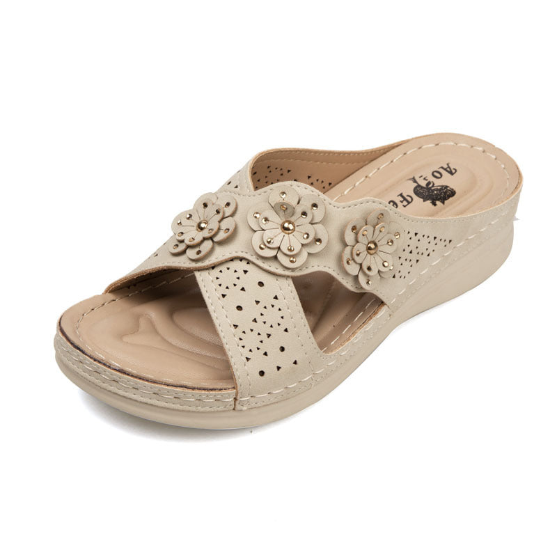 Flower Vacation Leisure Beach Sandals