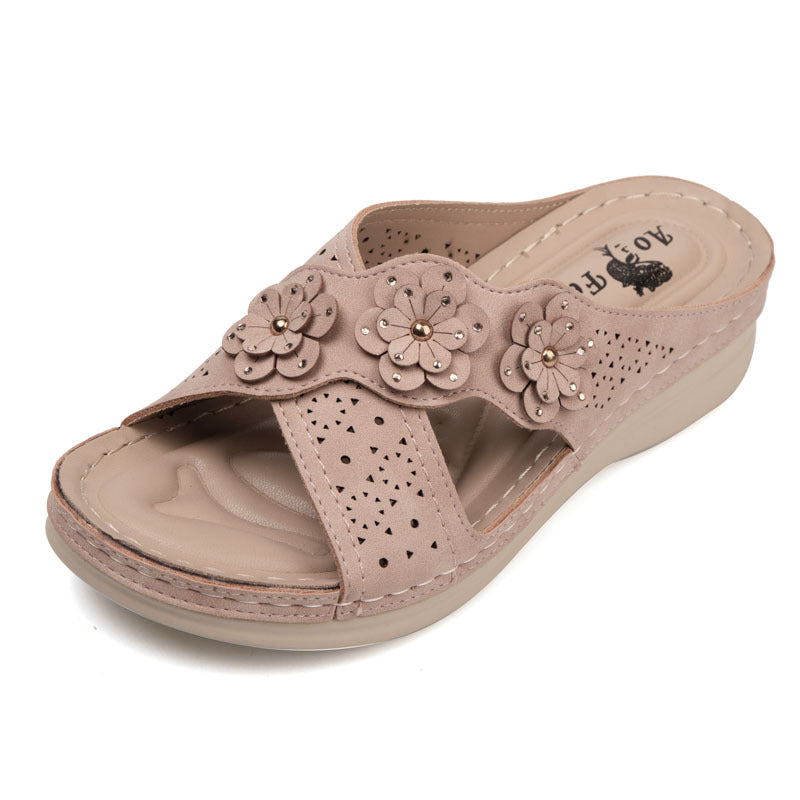 Flower Vacation Leisure Beach Sandals