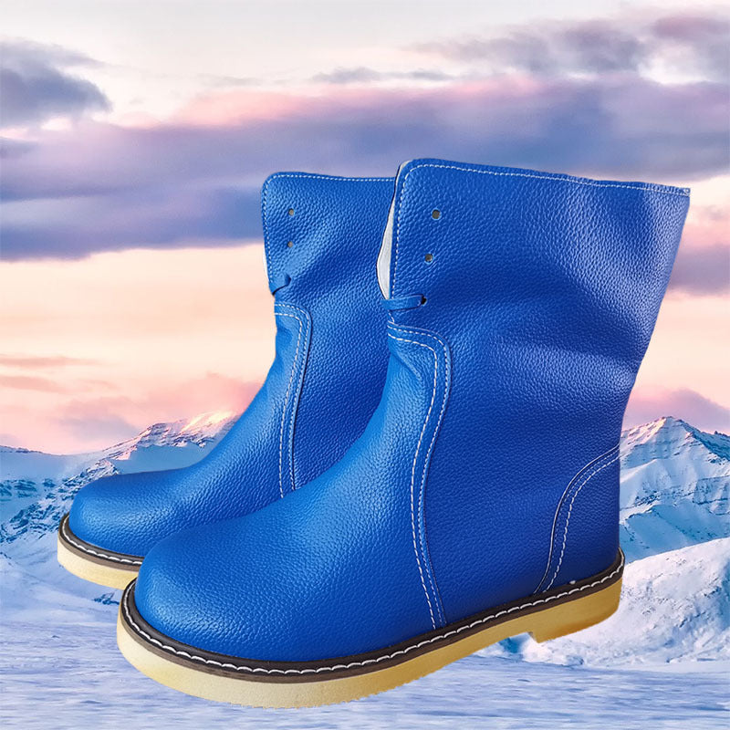 Round toe snow boots