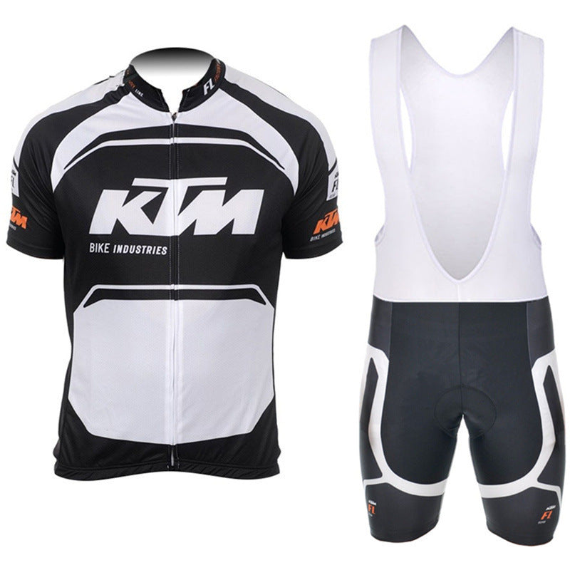 Short-Sleeved Suspenders Cycling Jersey Suits For Men And Women