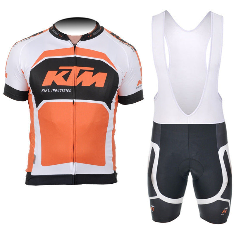 Short-Sleeved Suspenders Cycling Jersey Suits For Men And Women