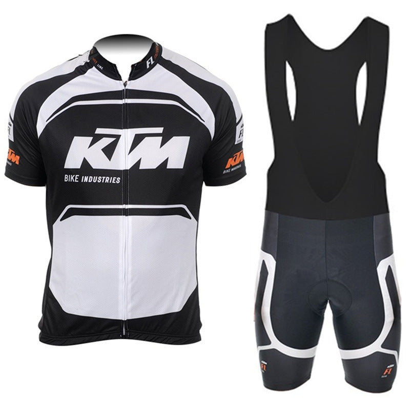 Short-Sleeved Suspenders Cycling Jersey Suits For Men And Women