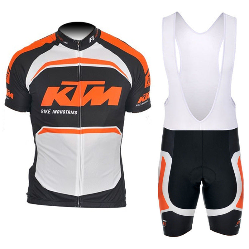 Short-Sleeved Suspenders Cycling Jersey Suits For Men And Women