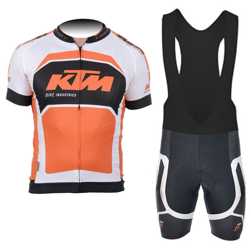 Short-Sleeved Suspenders Cycling Jersey Suits For Men And Women