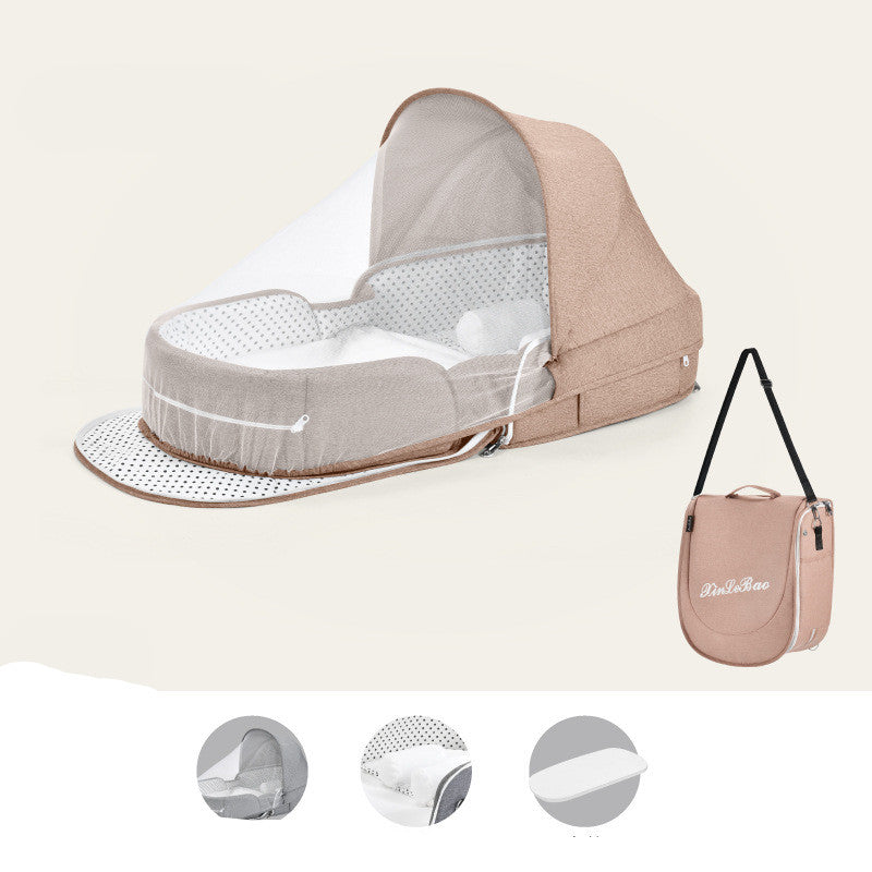 Comfortable Baby Cot with Mosquito Net