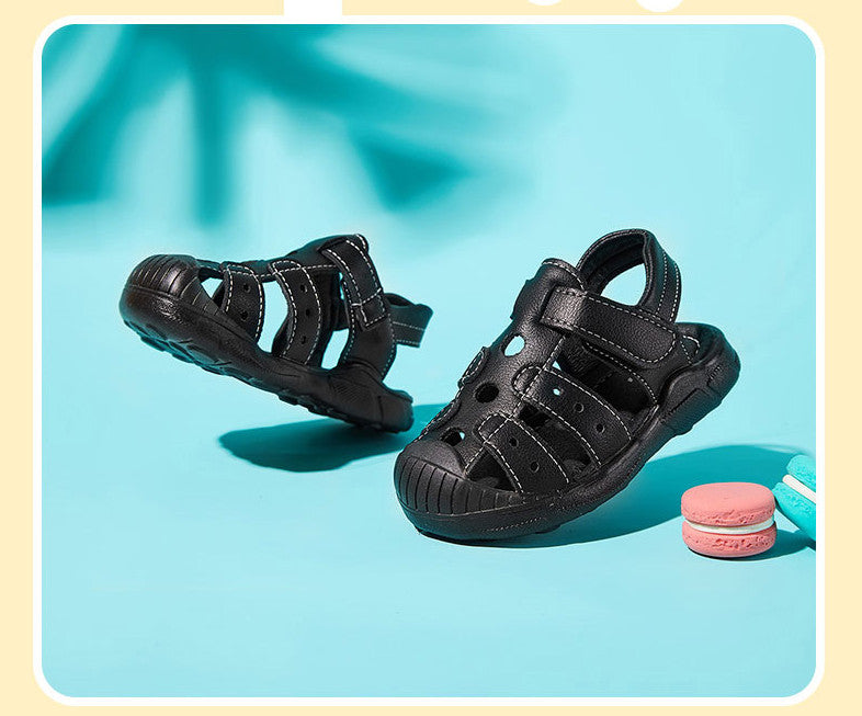 Girls Baby Soft Sole Boys Sandals Baotou Beach Shoes