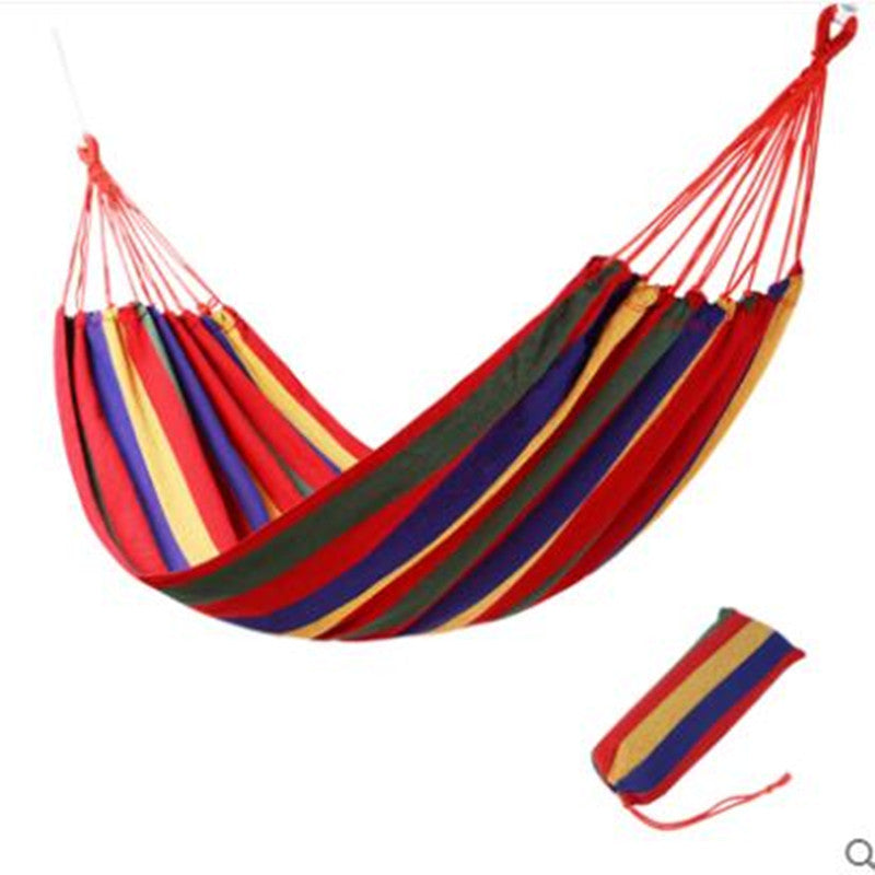 Double Hammock Bed with Tree Strap and Ropes