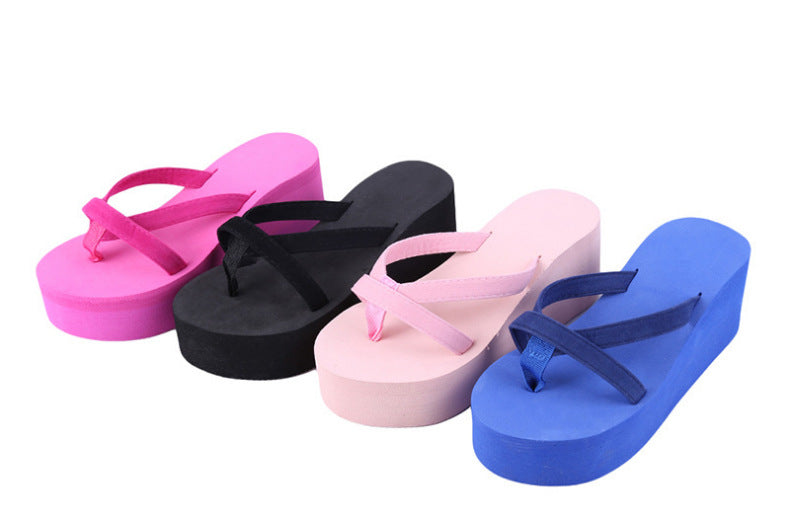 Slope Heel Ladies Non-Slip Beach Sandals And Slippers