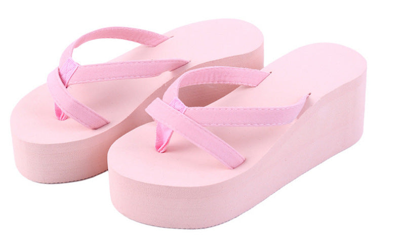 Slope Heel Ladies Non-Slip Beach Sandals And Slippers