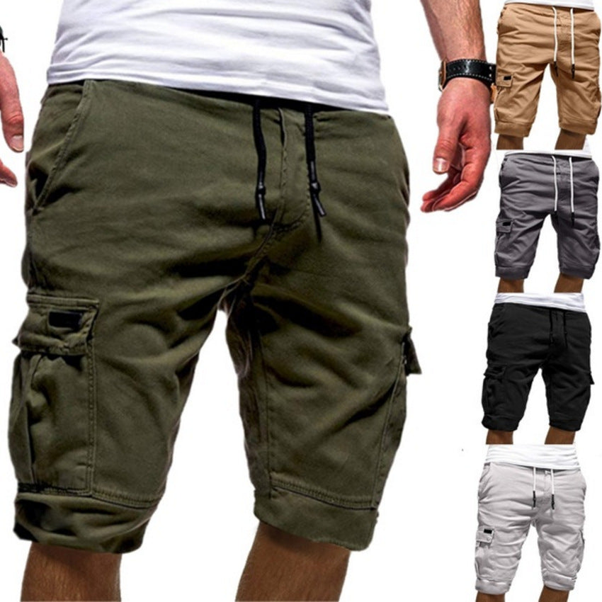 Men Casual Jogger Sports Cargo Shorts Military Combat Workout Gym Trousers Summer Mens Clothing